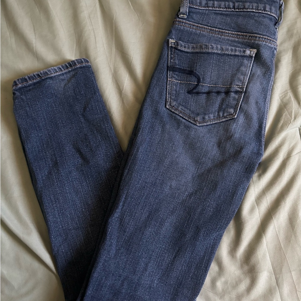 American Eagle Blue Skinny Jeans Classic Style